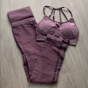 GYMSHARK WOMENS ENERGY+ SEAMLESS LEGGINGS & BRA